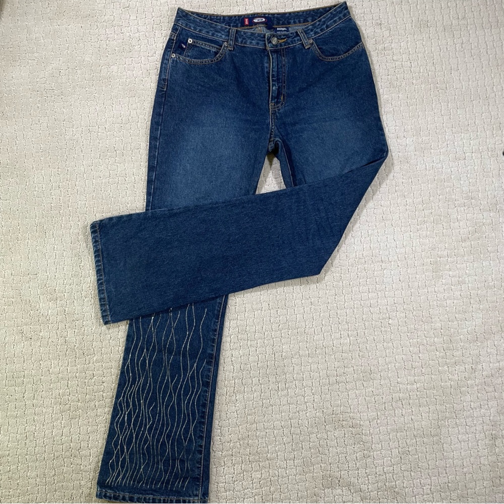 Bongo VTG Y2K Women’s Sparkle Bootleg Jeans Size 9